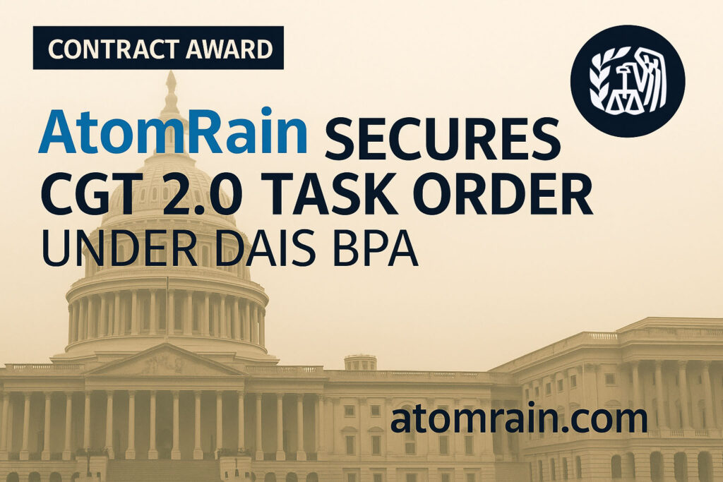AtomRain Awarded CGT 2.0 Task Order Under DAIS BPA article image